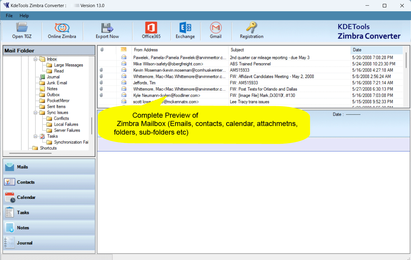 Scan Zimbra